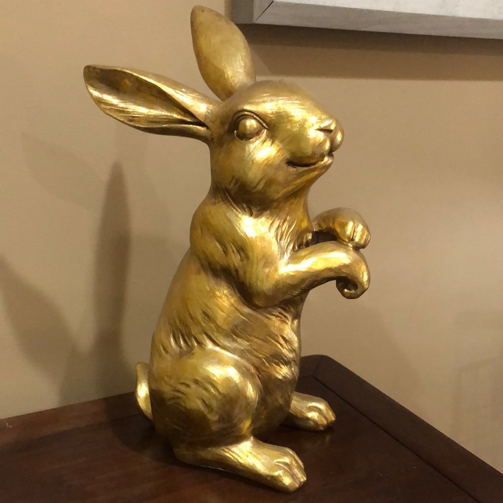 Golden bunny Decor